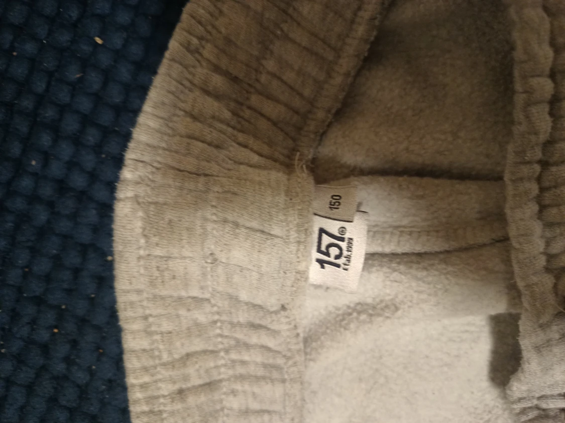 Grå low waist varmamjukisbyxor med vida ben - 3