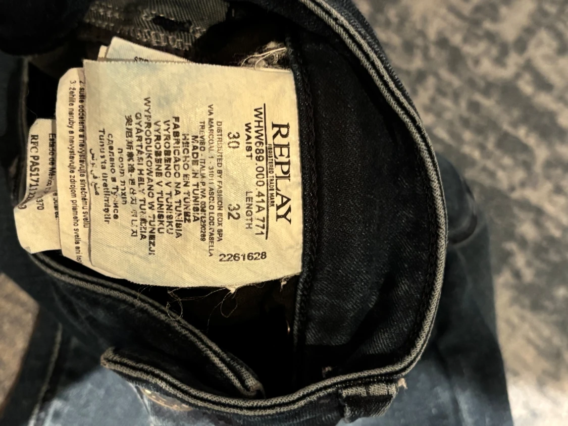 Mörkblå Replay jeans - 6