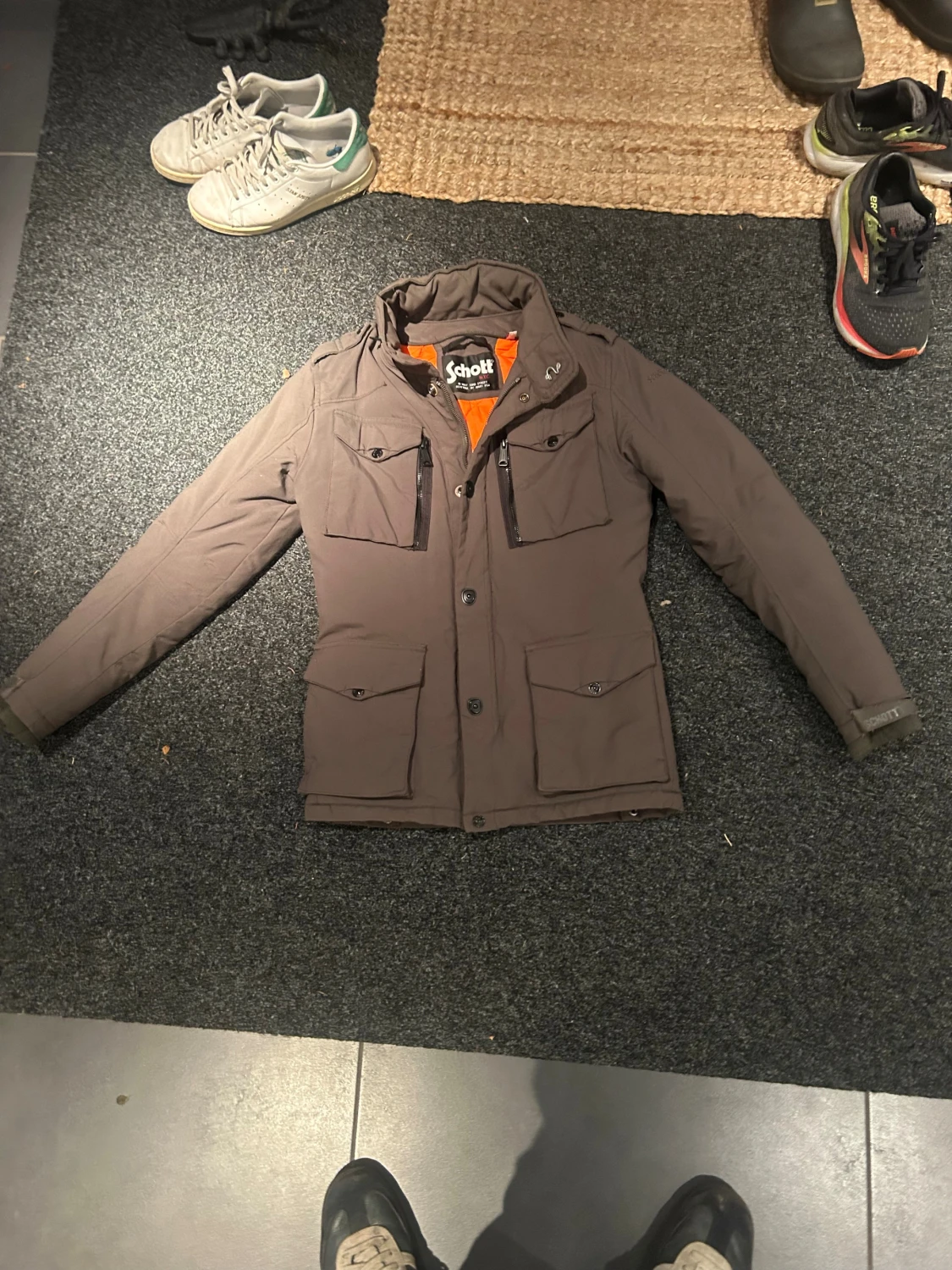 Schott grön fieldjacket fodrad - 2