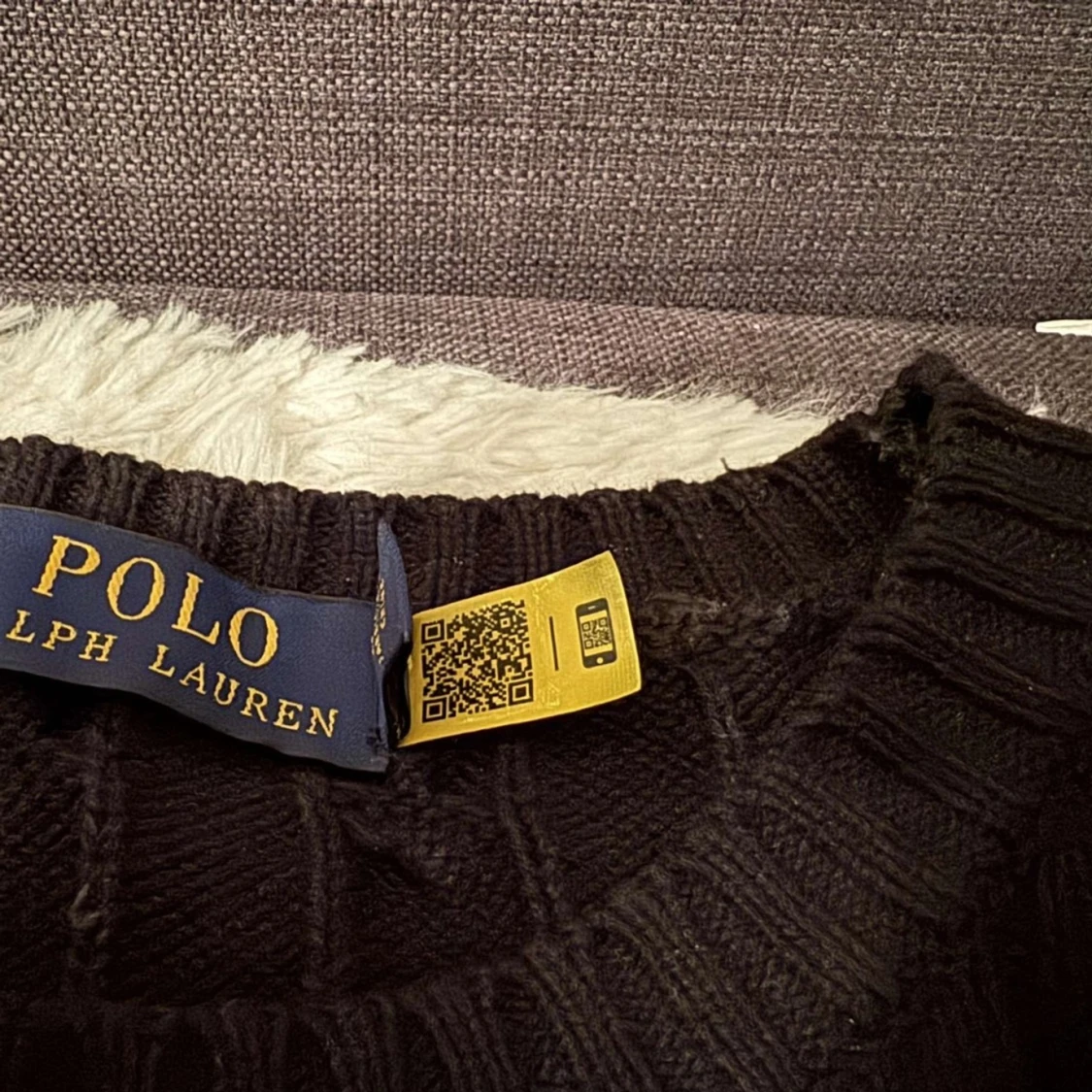 Svart stickad tröja från Ralph Lauren - 1