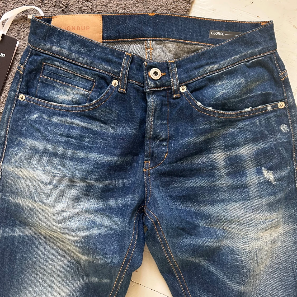 Mörkblåa Dondup George Jeans - 3