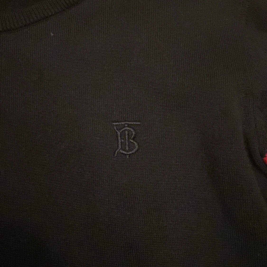 Svart stickad tröja Burberry - 2