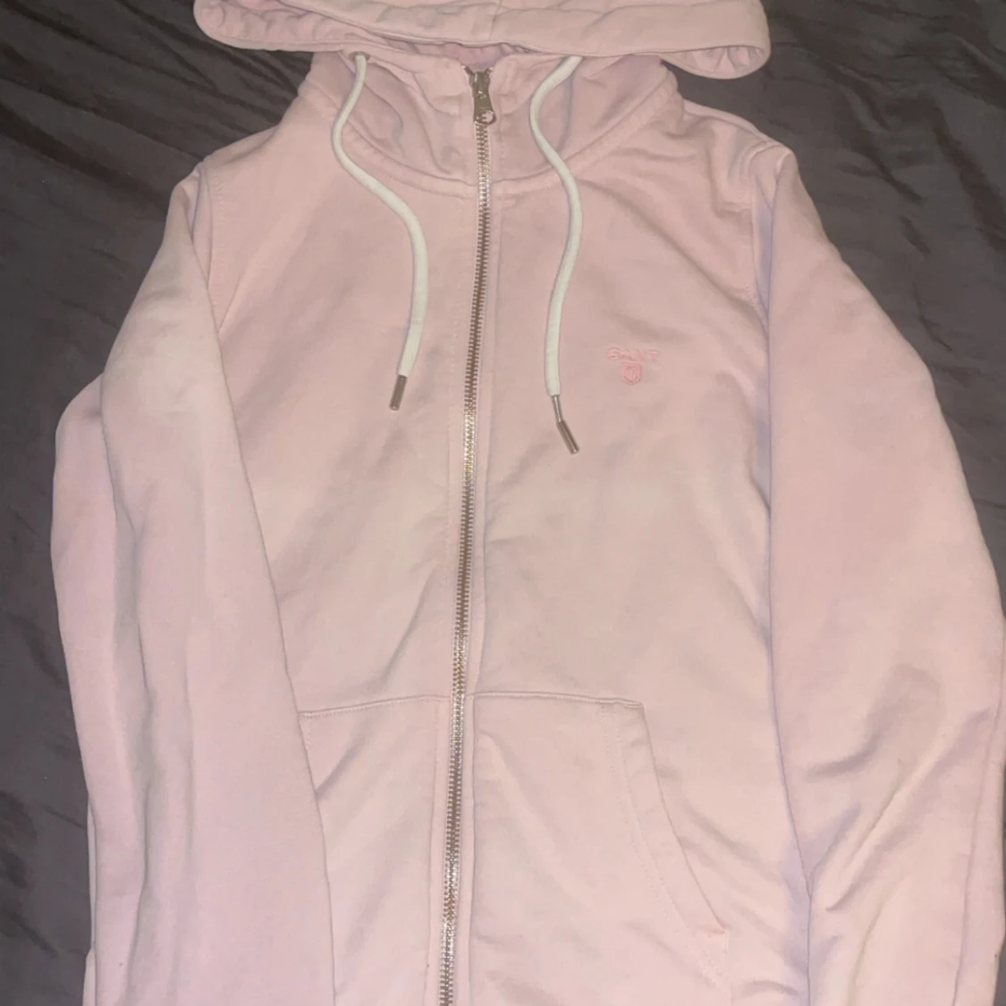 Ljusrosa hoodie från Gant XS - 1