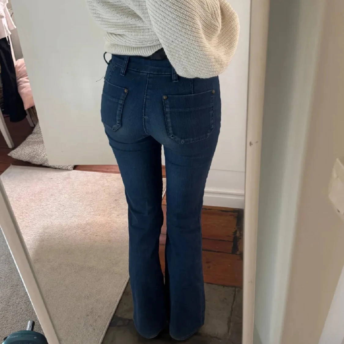 Blå bootcut jeans från MiH Jeans - 1