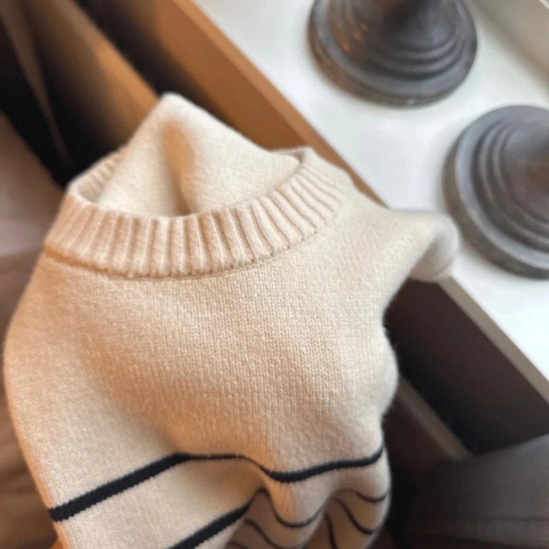 Randig stickad tröja från Zara - 4