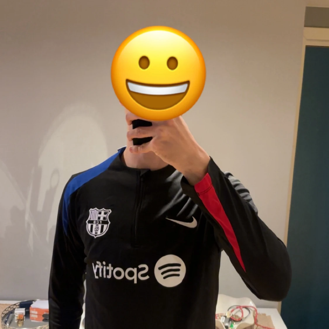 Nike FC Barcelona svart träningströja - 1