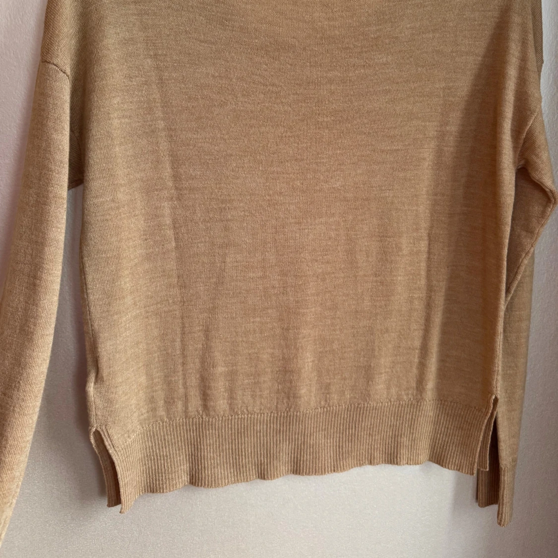 Tunn beige merinoulltröja från Max Studio - 3