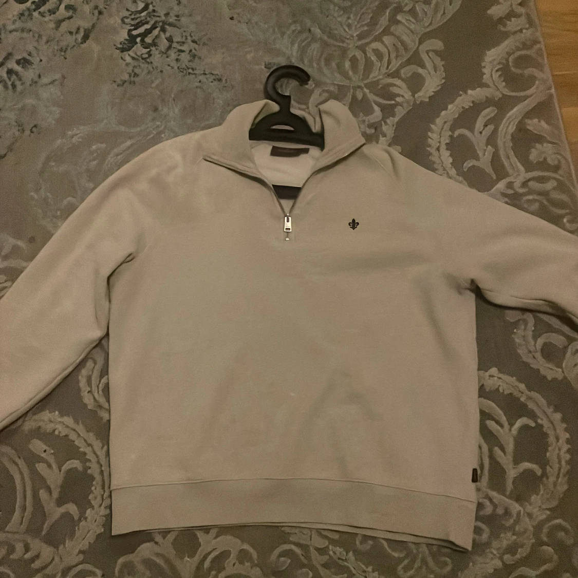Beige half zip tröja från Morris