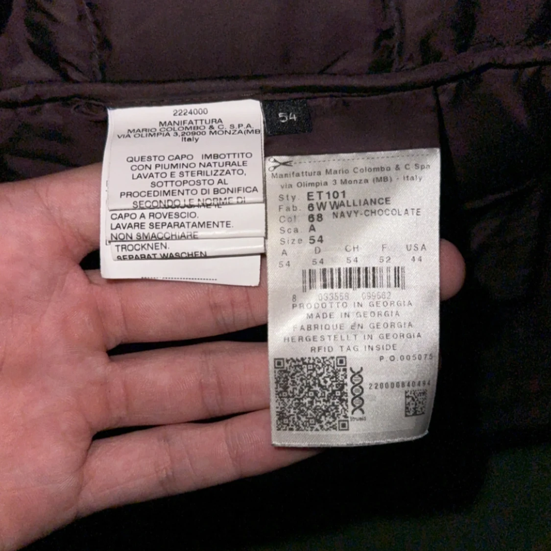 Mörkblå dunjacka från Colmar - 2