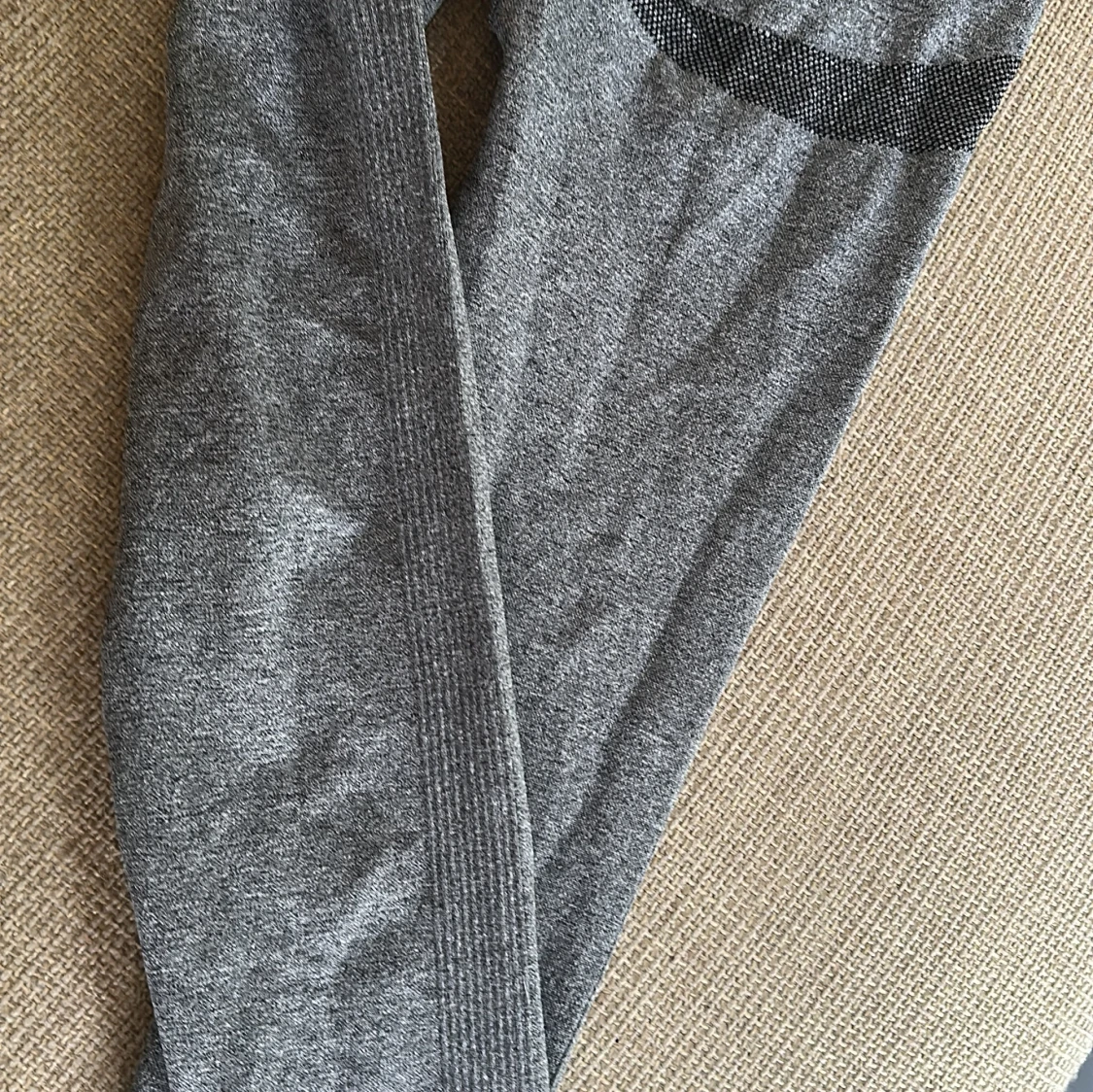 Grå höga seamless leggings - 2