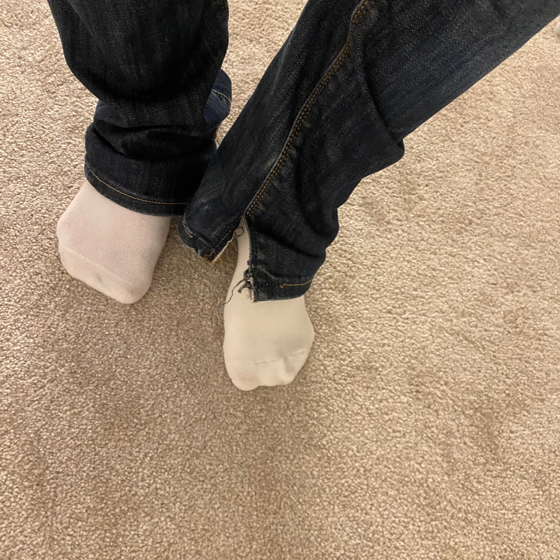 Mörkblå bootcut jeans från Only - 4