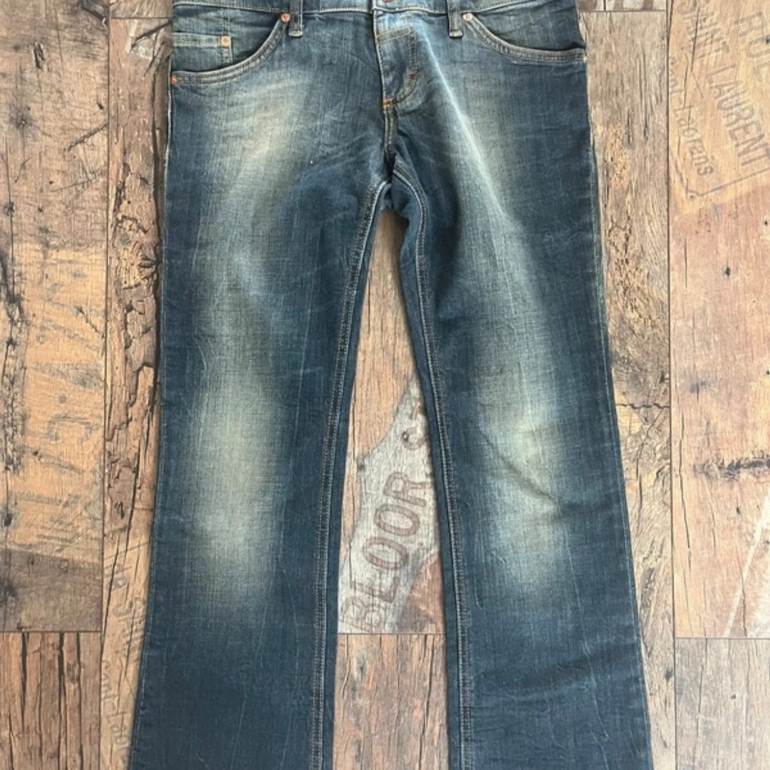 Blå bootcut jeans från Mustang - 1