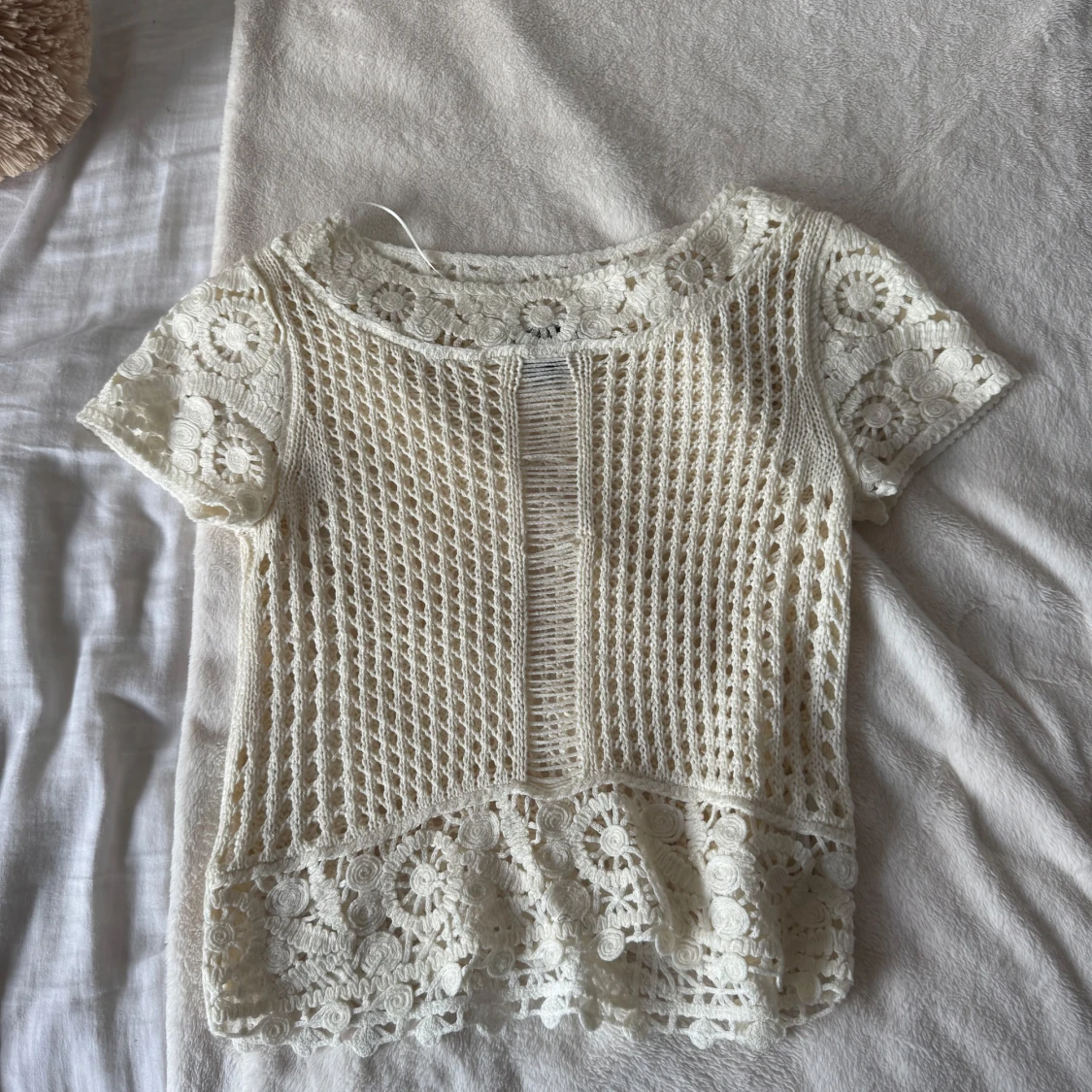 Vit spetsblus från H&M XS - 1