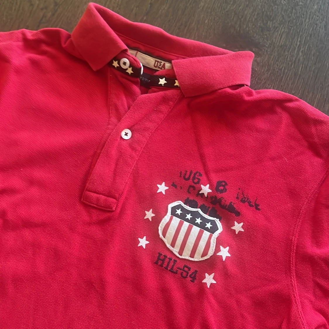 Röd polo t-shirt - Tommy Hilfiger  - 1