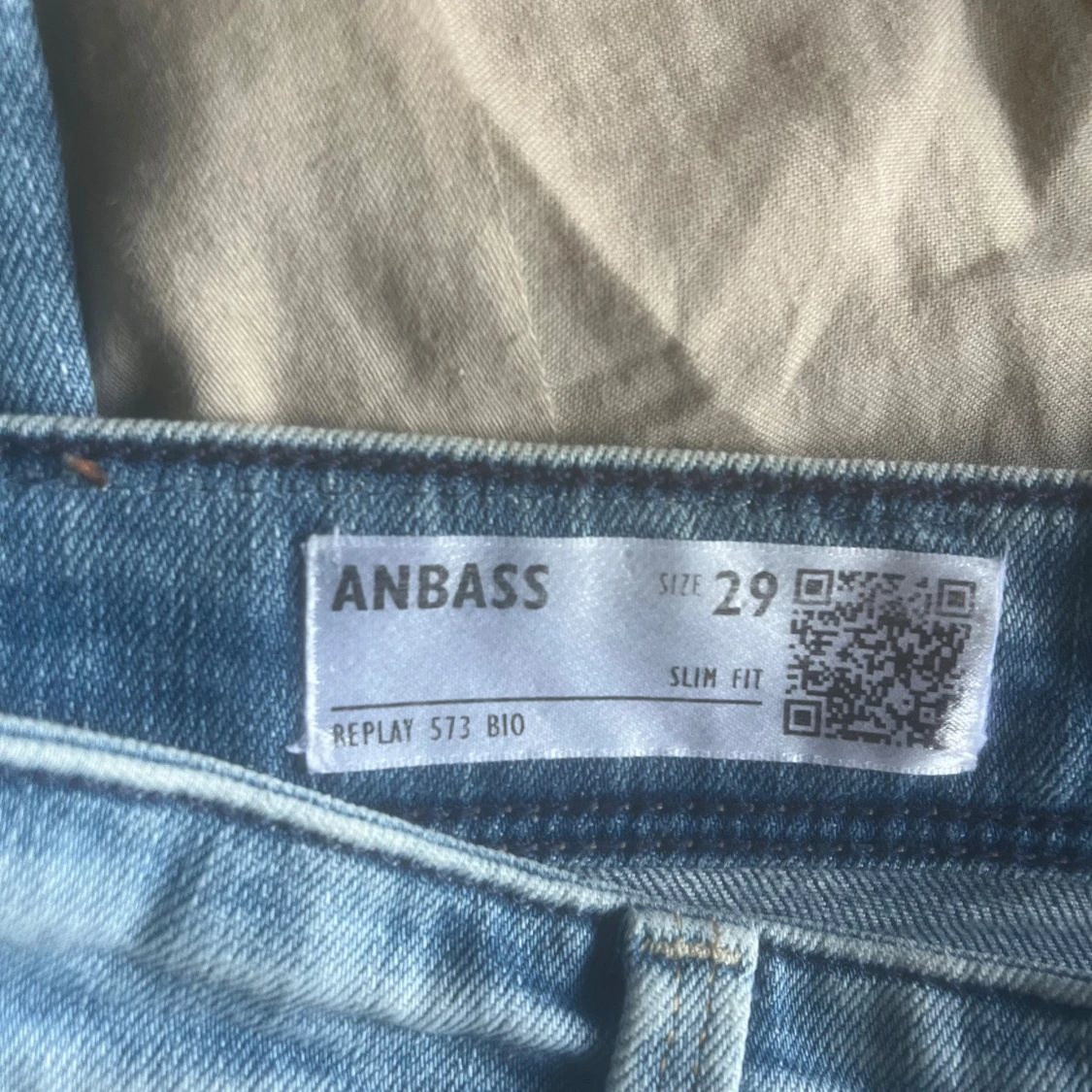 Replay Anbass ljusblå slitna jeans - 3