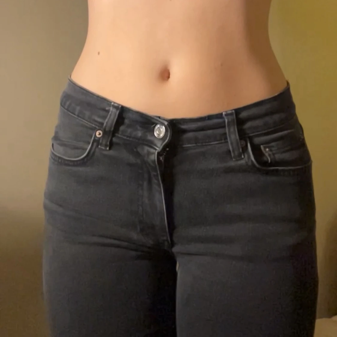 Svarta bootcut jeans - 2