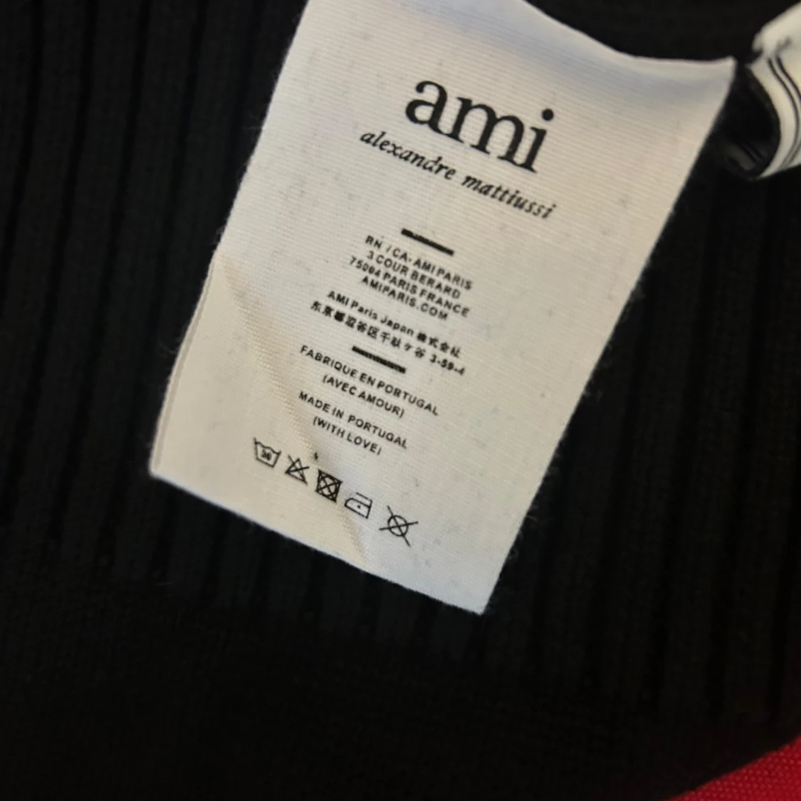 Svart stickad tröja från Ami Paris - 1