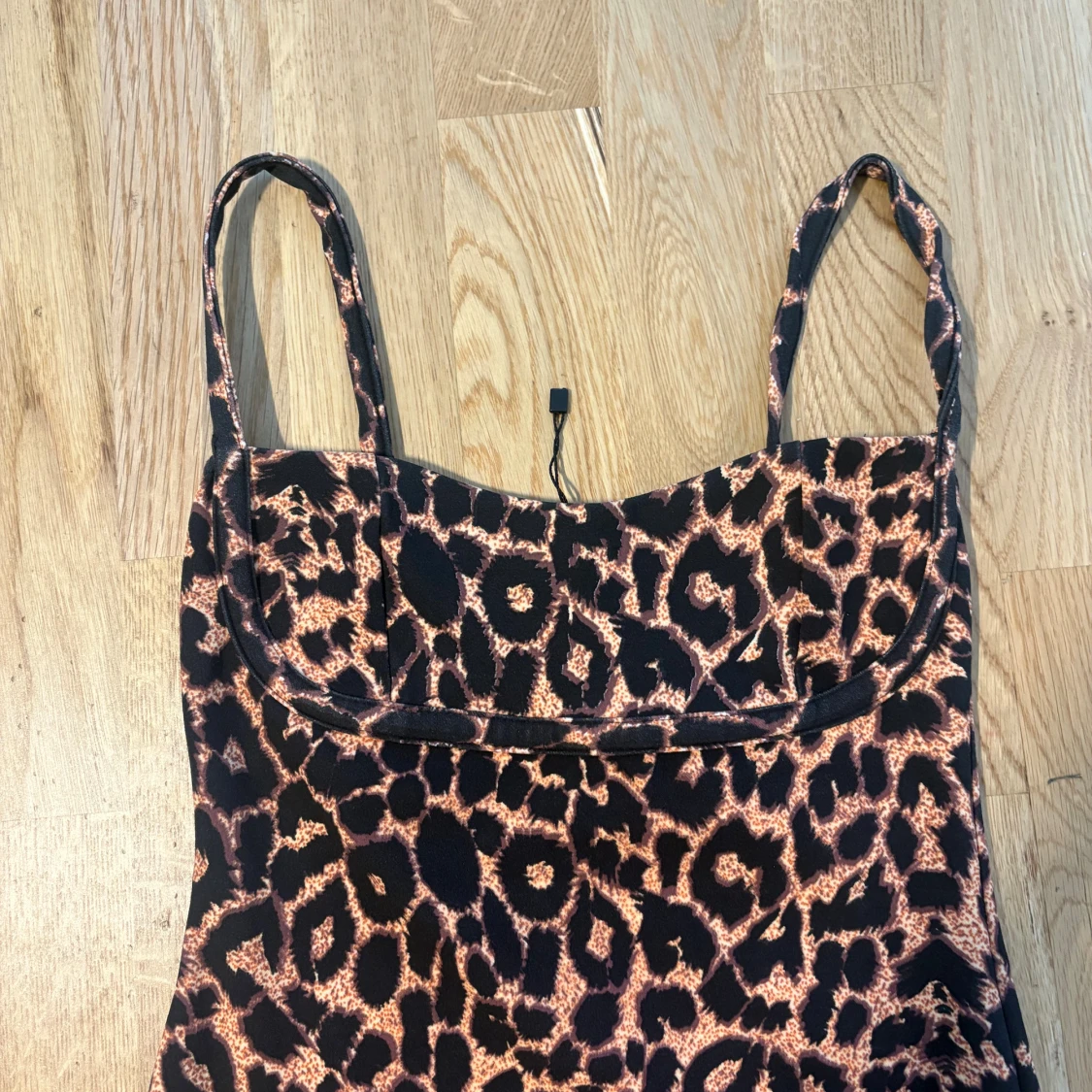 Leopardmönstrad långklänning - 2