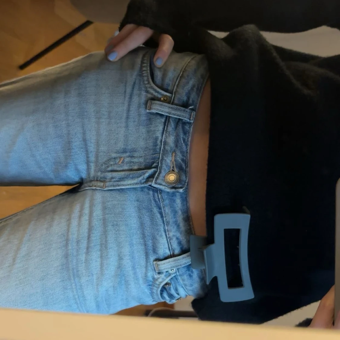 Bootcut ljusblå jeans - 1