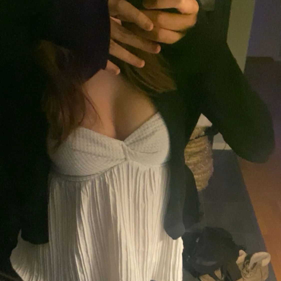 Svart kofta med knappar - 2