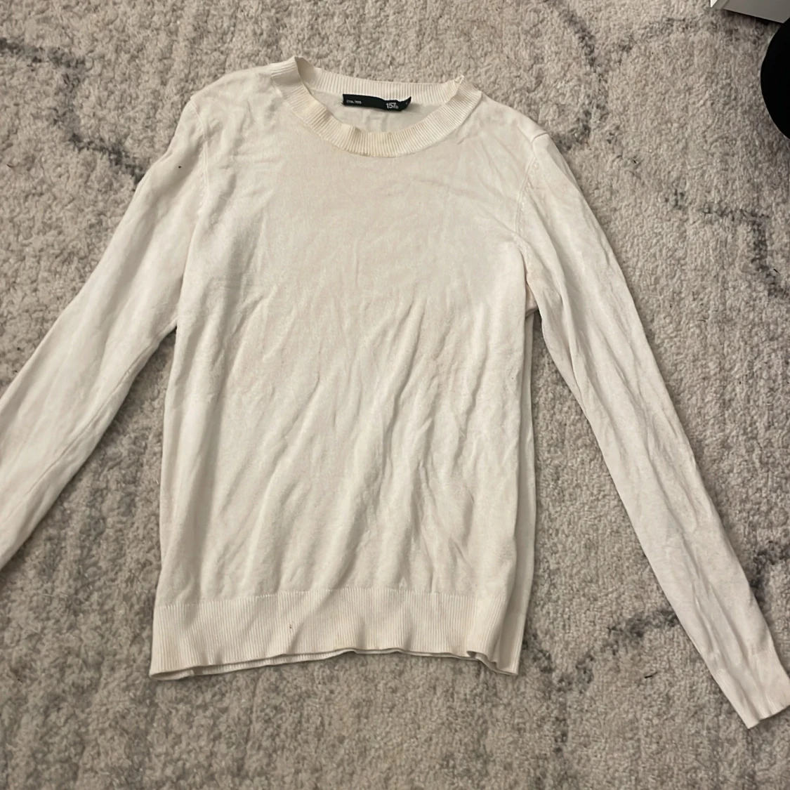 Vit långärmad tröja från H&M