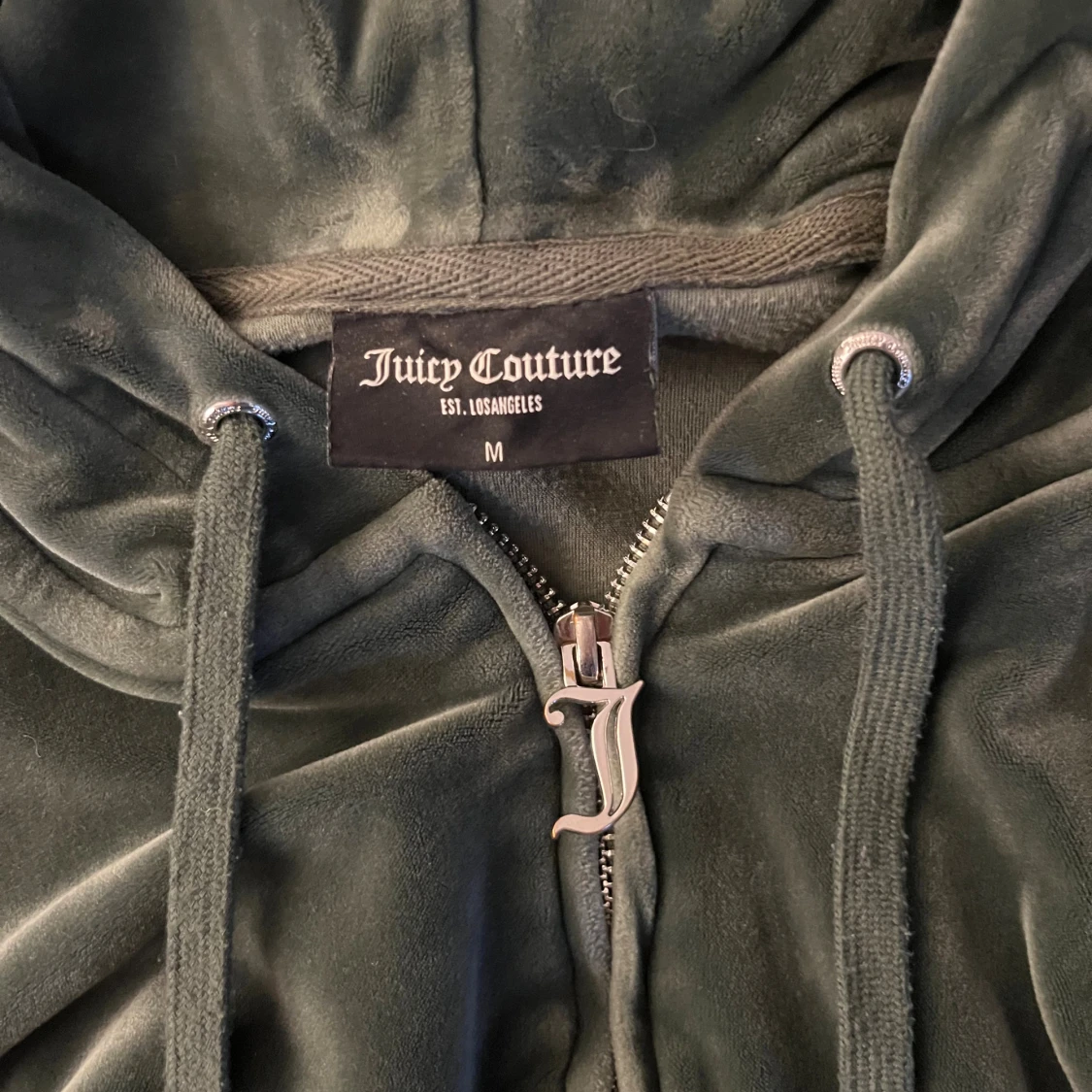 Grön velour hoodie Juicy Couture  - 1