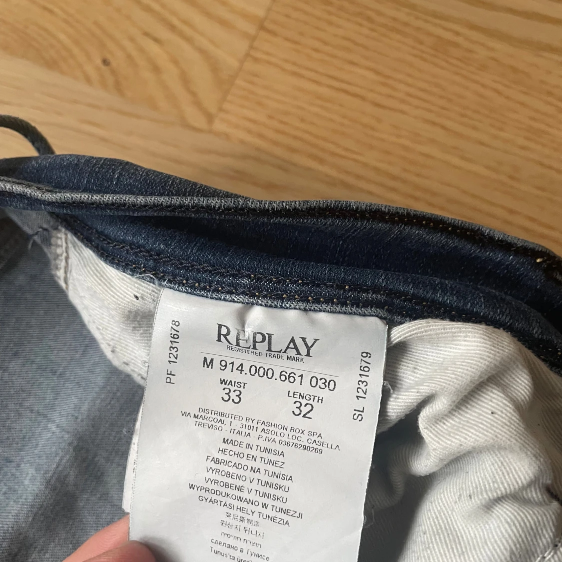 Blå Replay Anbass jeans W33 L32 - 4