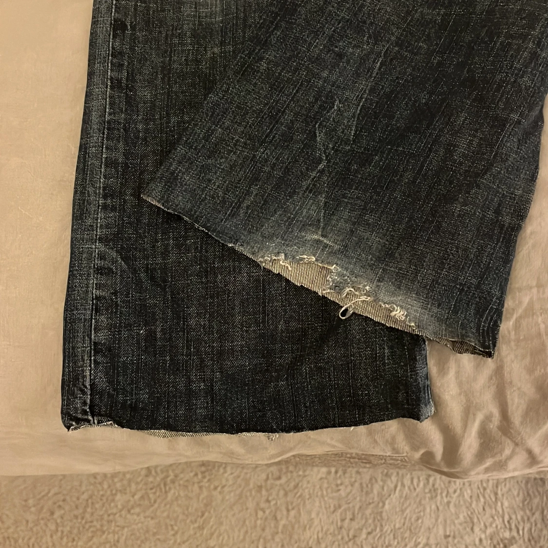 Mörkblå lågmidjade jeans från G-star - 2