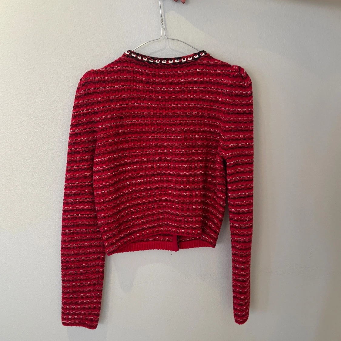 Röd cropped kofta från Self-Portrait - 1