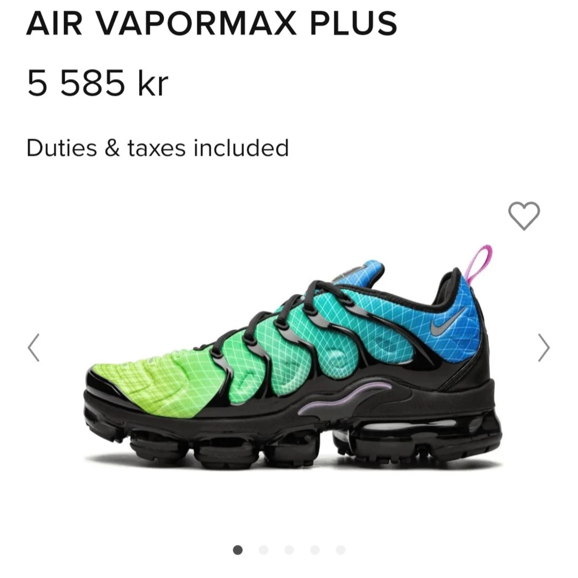 Helt nya Nike Vapormax Plus EU44.5  - 4
