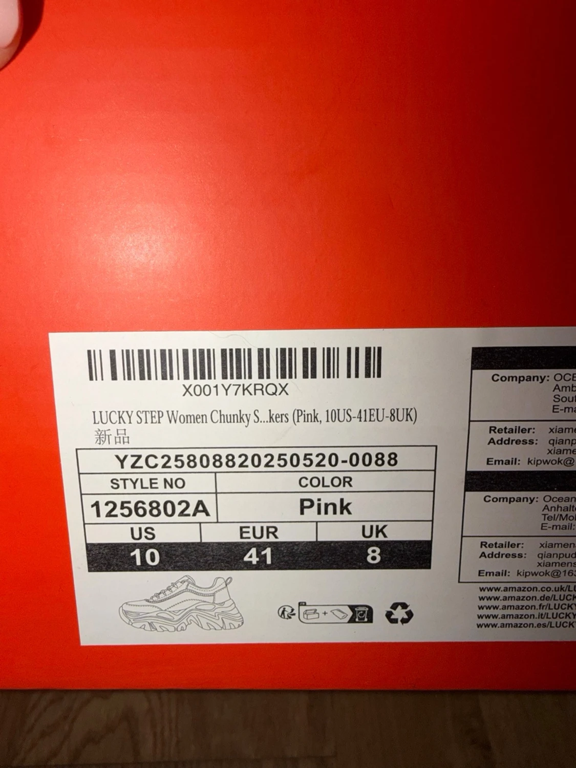 Chunky rosa sneakers från Lucky Step - 2