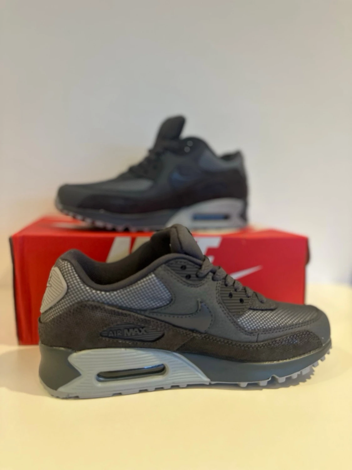Nike Air Max 90 mörkgrå sneakers WMNS - 3