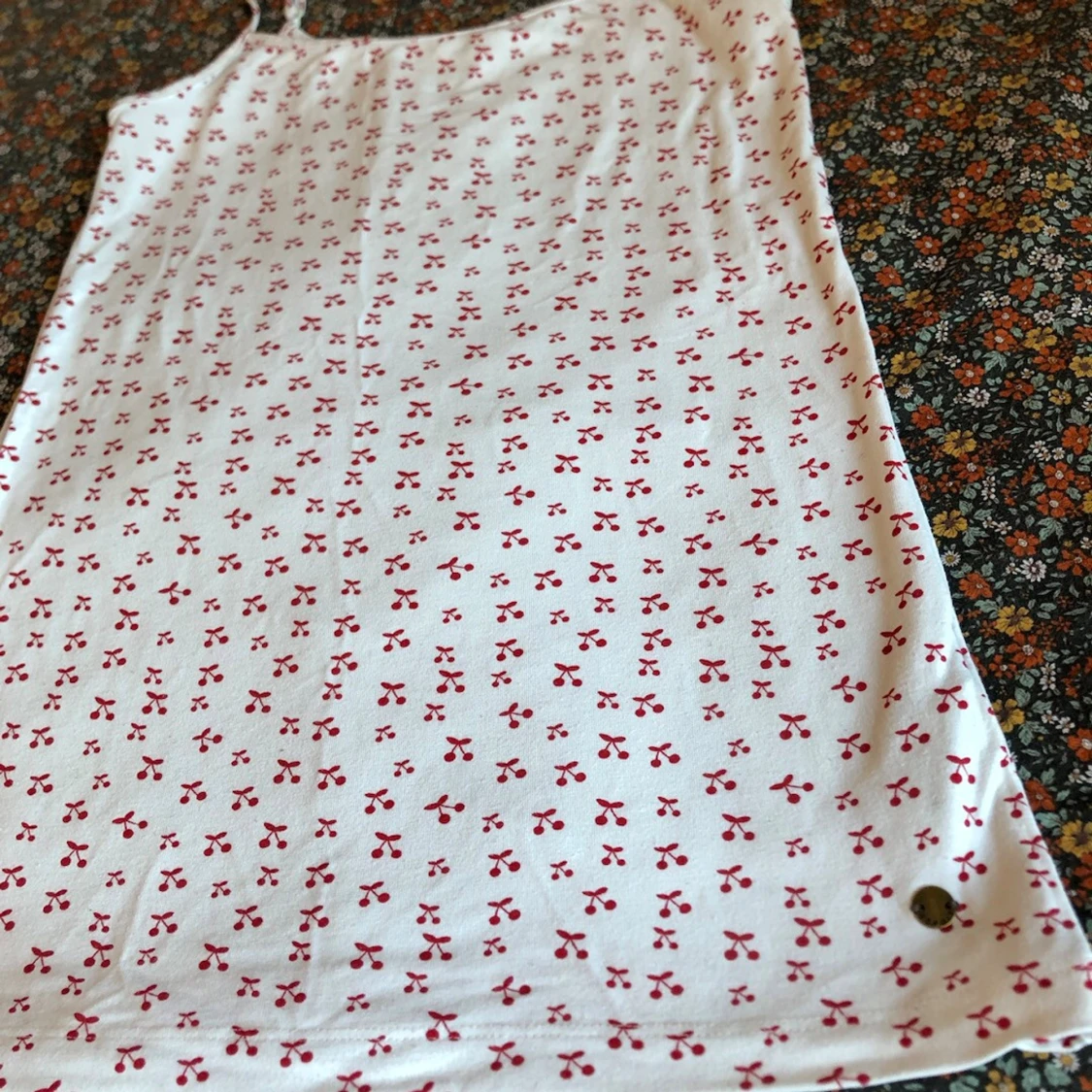 Cherry top/ topp körsbär/ mönstrat linne/ y2k/ 2000s, Esprit - 3