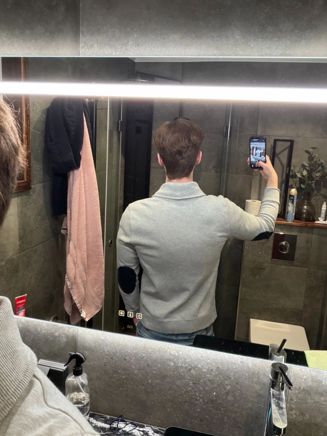 Ljusgrå Cardigan - 1