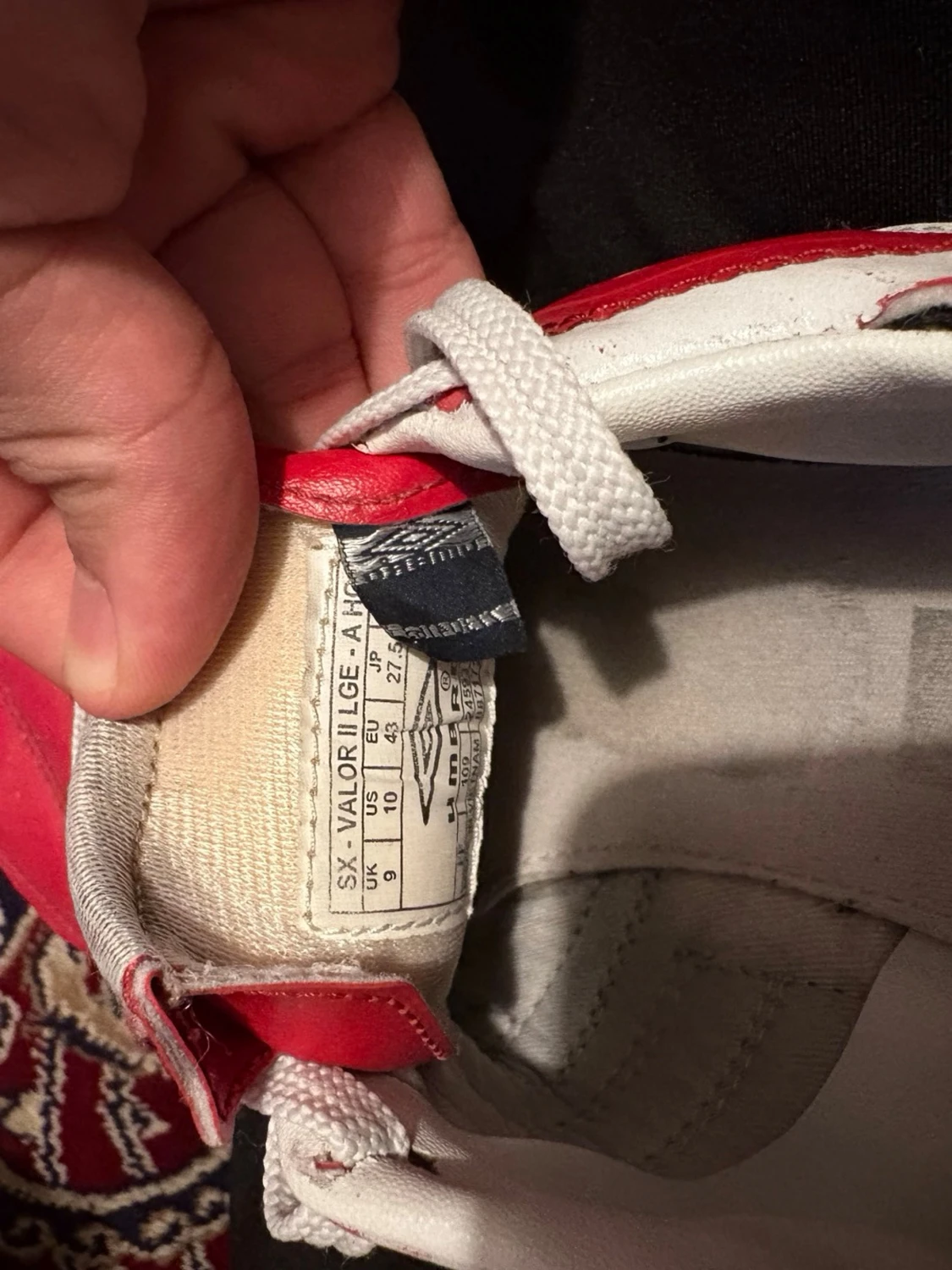 Umbro SX Valor II fotbollsskor röd/vit - 3