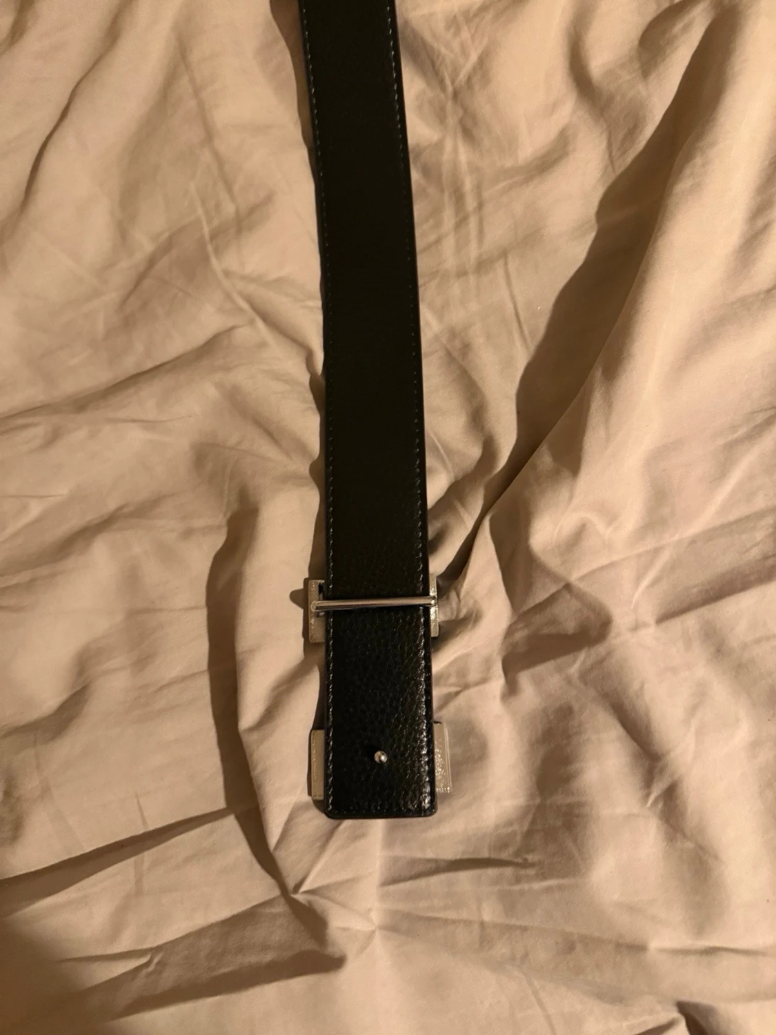 Hermè’s vändbart bälte blå/svart - 3