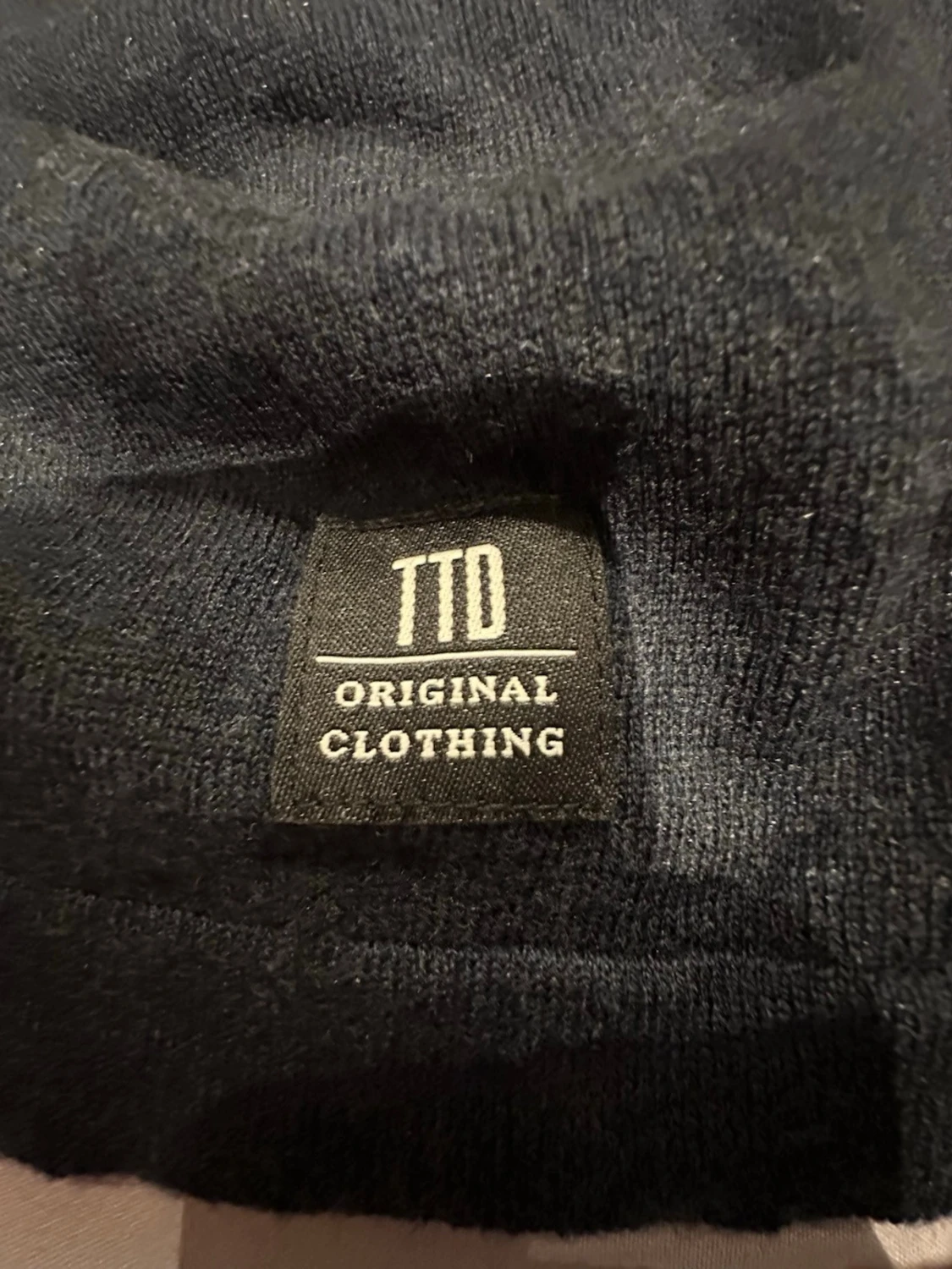 Mörkblå stickad tröja Tom Tailor XXL - 3