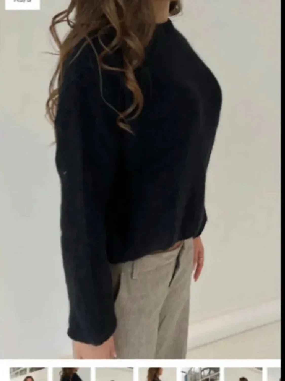 Svart stickad tröja från Design by Si