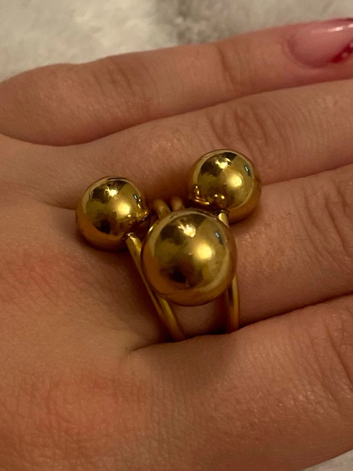 Guldig statementring✨ - 3