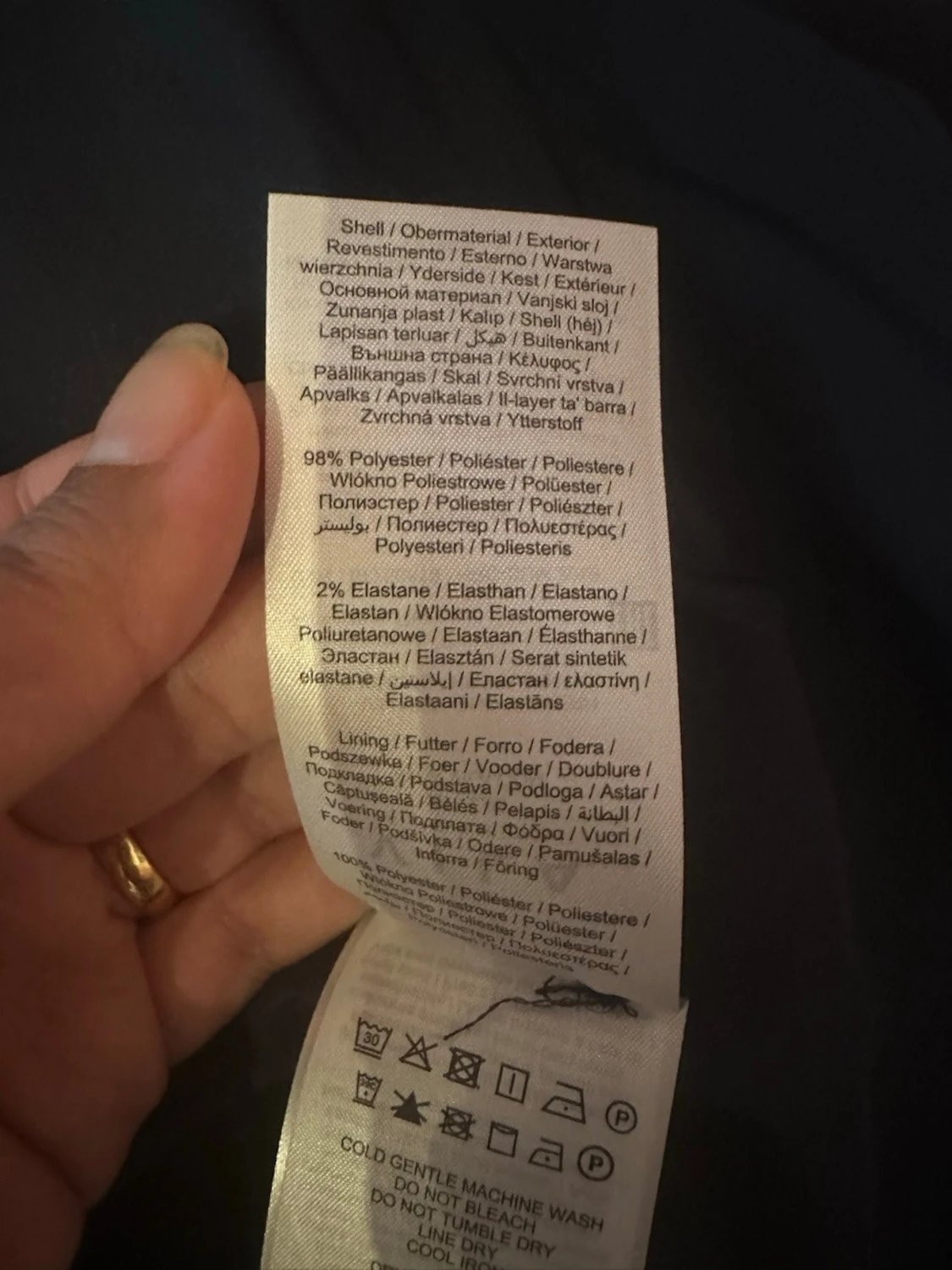 Mörkblå lång kavaj från Vila, strl 34 - 3