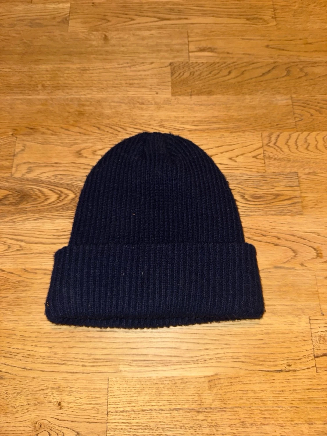 Mörkblå Moncler mössa i ull - 2