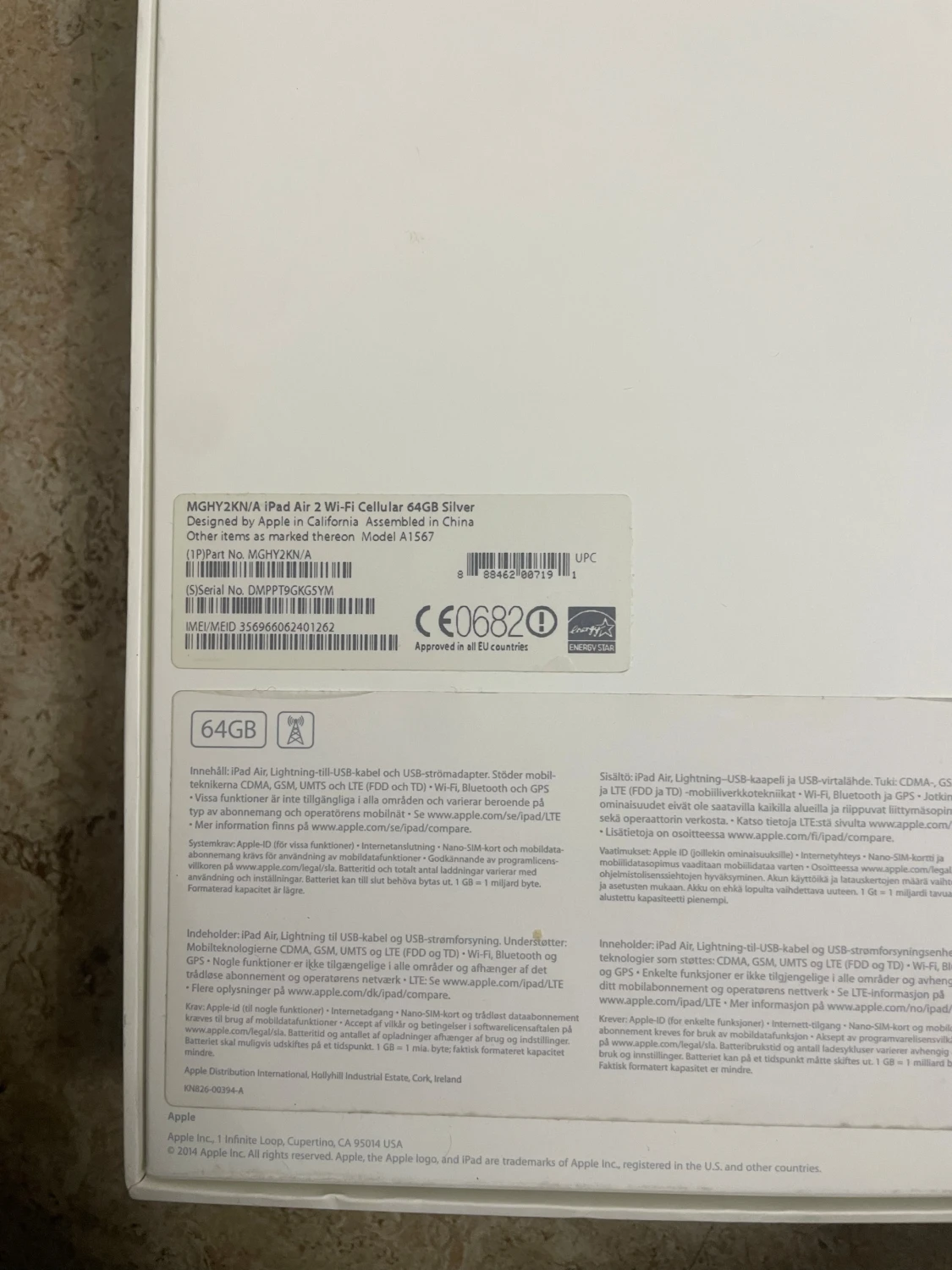 iPad Air 2 Wi-Fi + Cellular 64GB Silver - 4