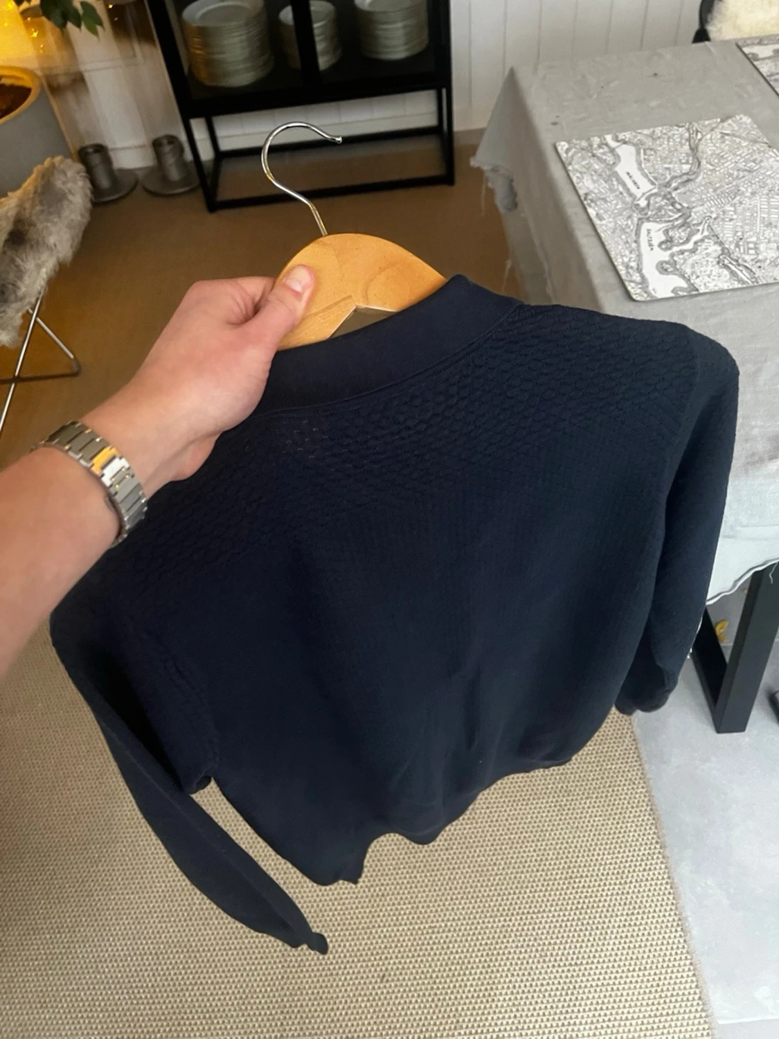 Denim Culture Tröja, S, Mörkblå, Mycket Bra Skick - 1