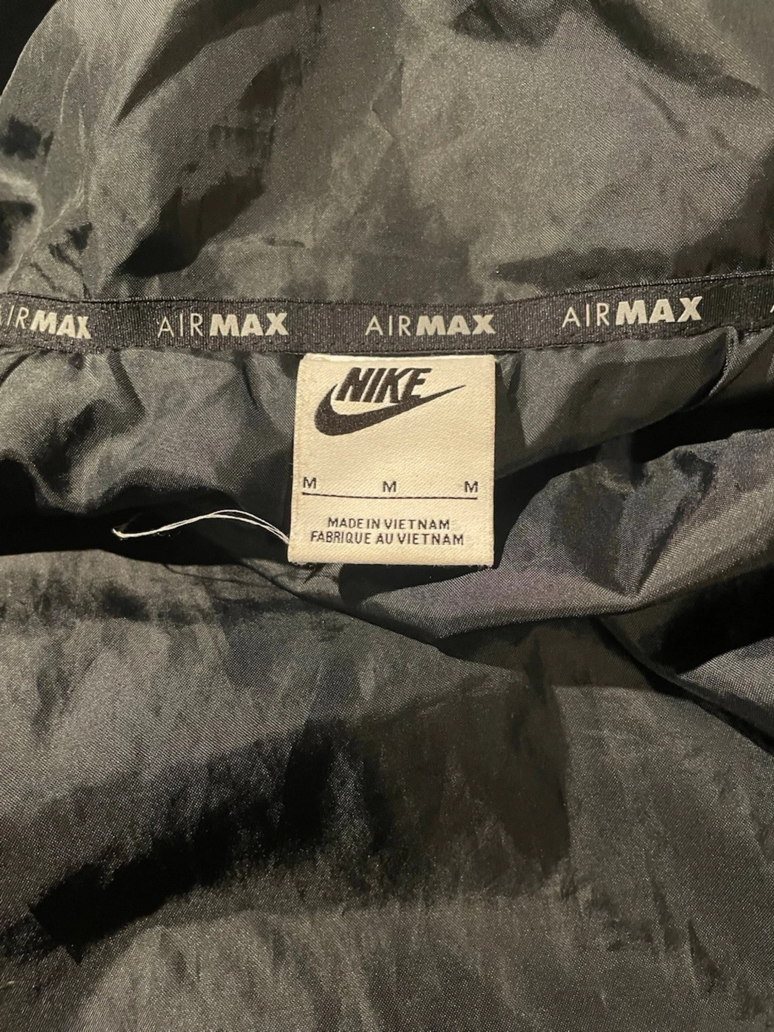 Nike Air Max svart vindjacka med huva - 6