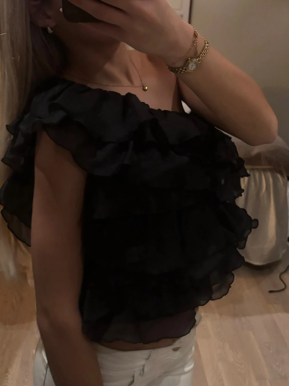 Organza frill top - 2