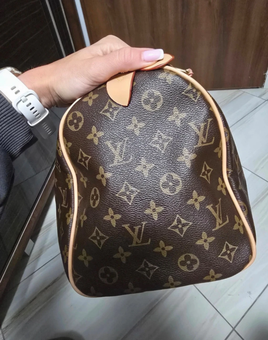 Brun/beige Monogram handväska - 5