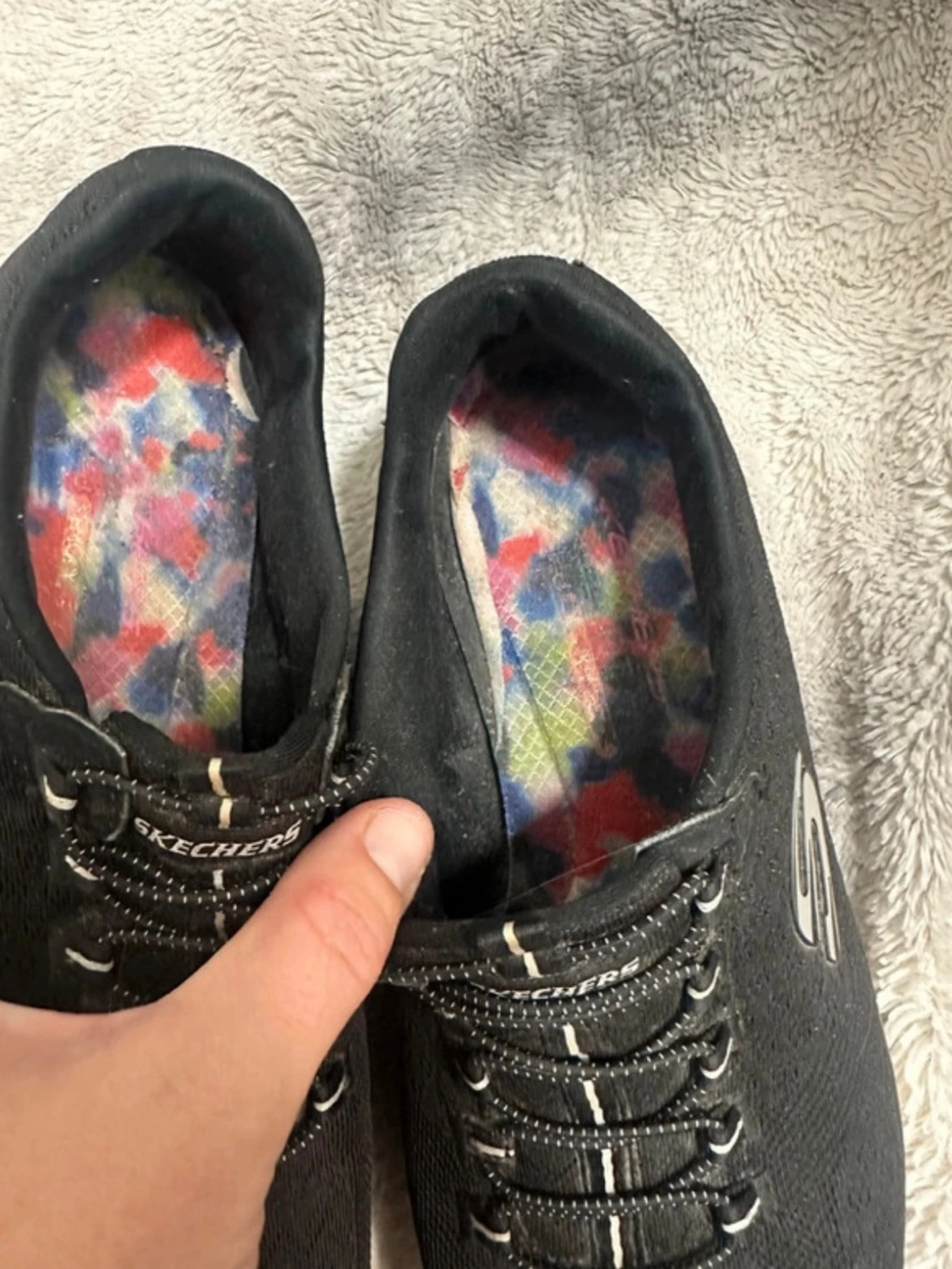 Svarta Skechers sneakers strl 40 - 2