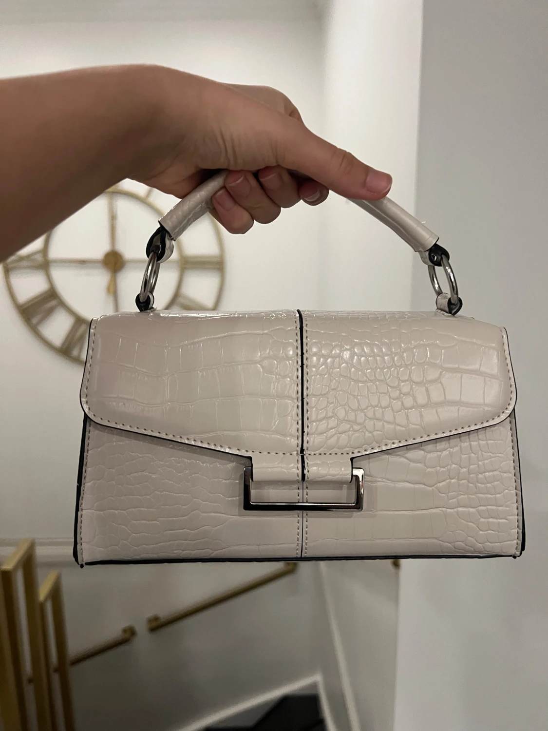 Off-white väska i skinn Primark - 1