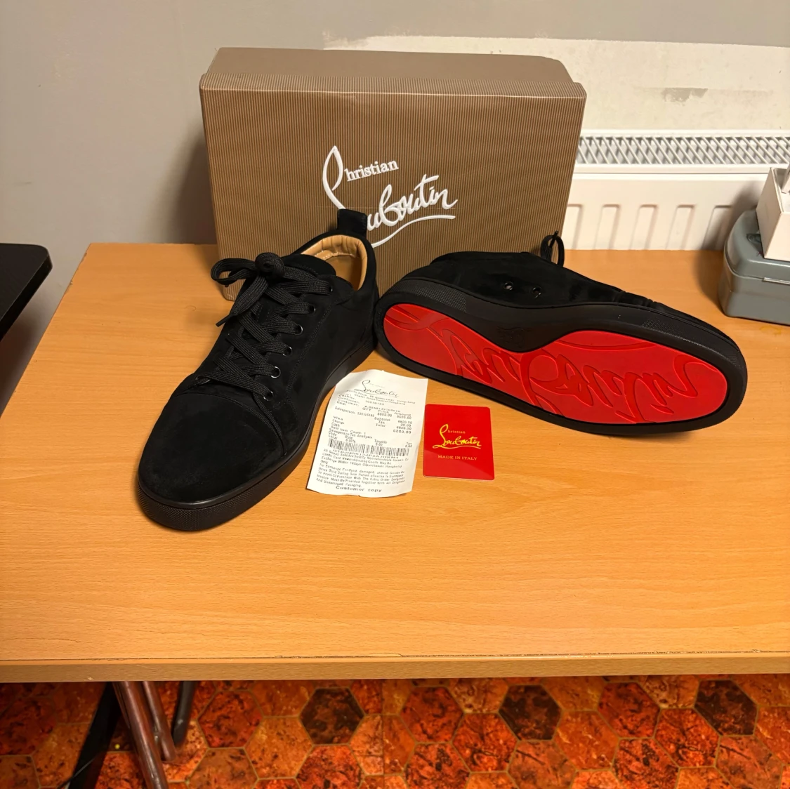Christian Louboutin svarta sneakers