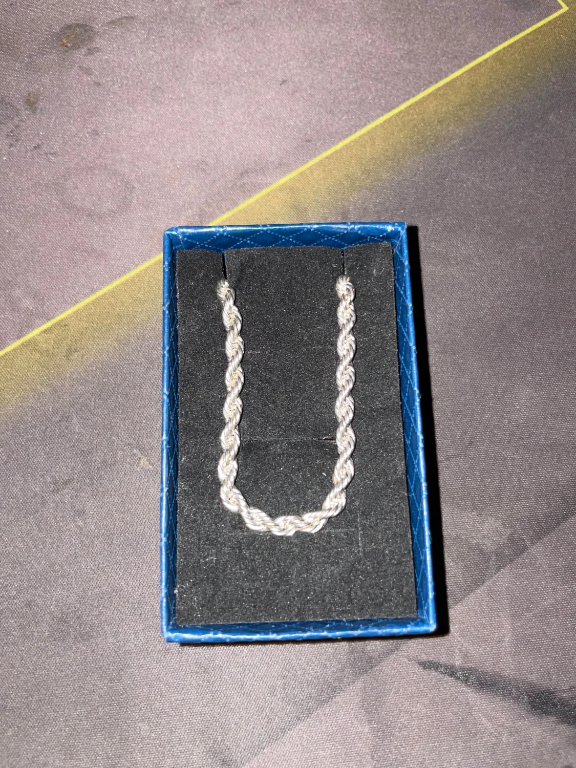 4mm 50cm äkta silver cordell  925